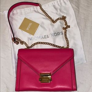 COPY - Michael Kors Pink Leather Shoulder Bag